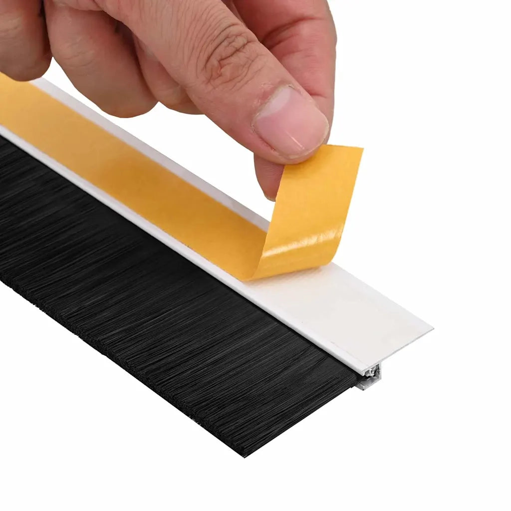 Spazzole per porte autoadesive 2 pz Bianco 100 cm CFW2215548