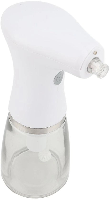 2-in-1 Spout per Olio Elettrico - Verstilabile Spray - Luce LED per Ambienti Buio - Dispensatore in Vetro per Olio - Cucina e Griglia - Ideale per
