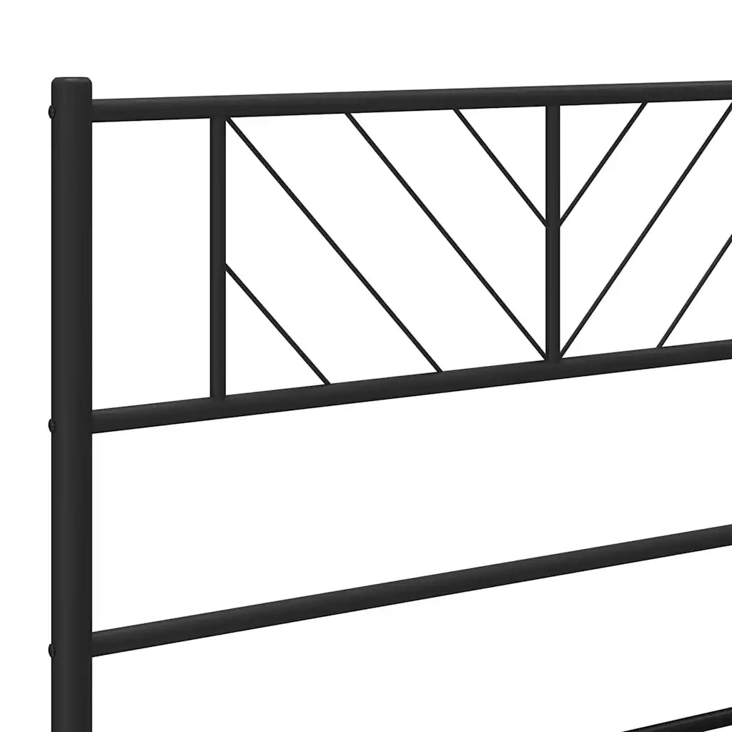 Testiera di Ricambio in Metallo Nero 200 cm 372217
