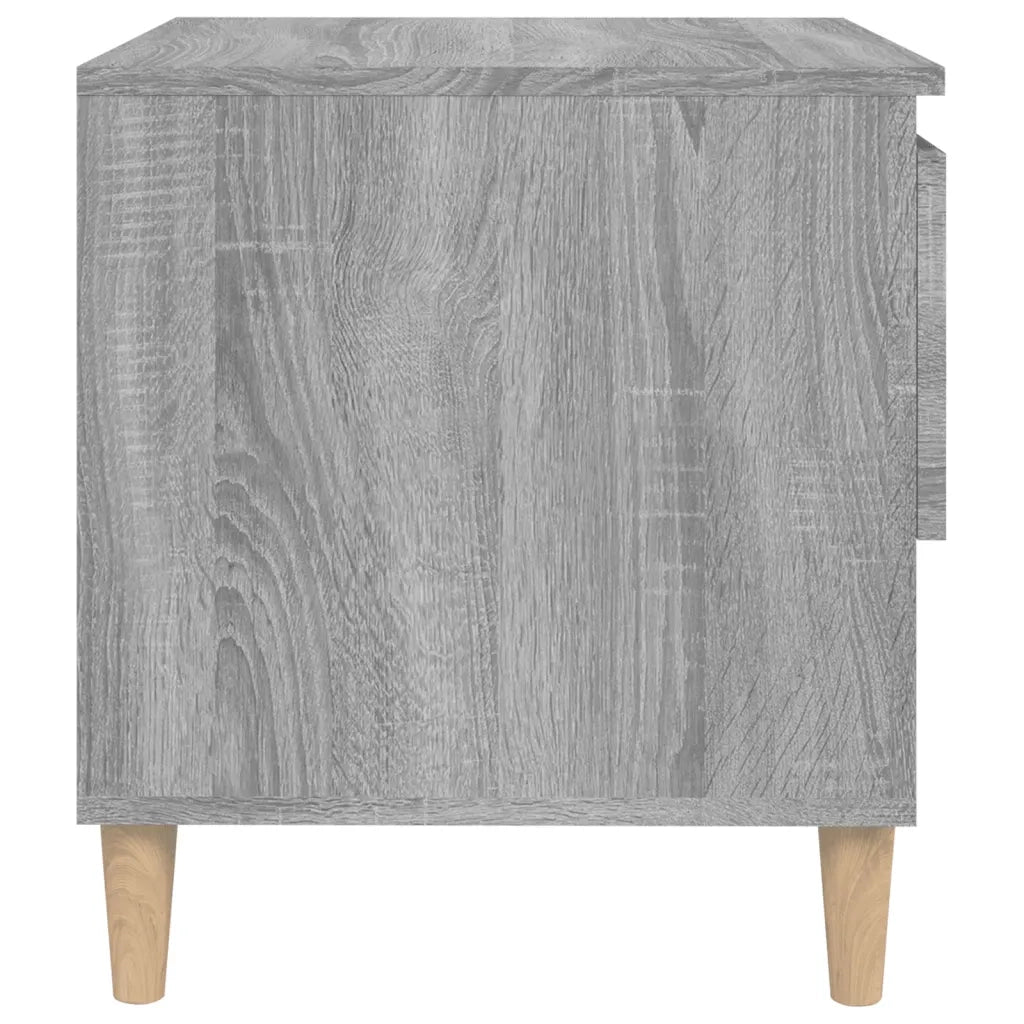 Comodini 2 pz-Set di 2 Tavolino da notte Grigio Sonoma 50x46x50 cm in Legno Multistrato