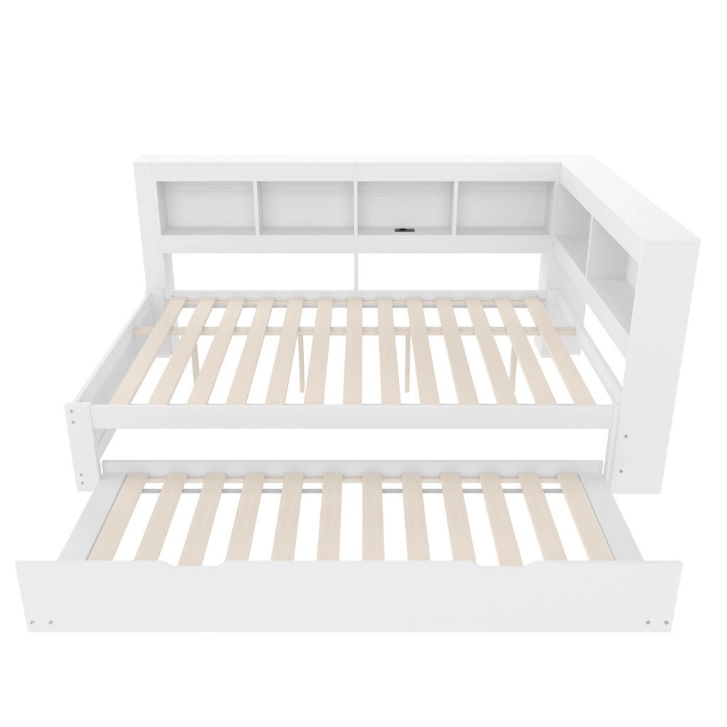 Letto divano 140 × 200 cm 2 posti; 2 cassetti; presa e 2 USB; con letto estraibile 90 × 190 cm; senza materasso