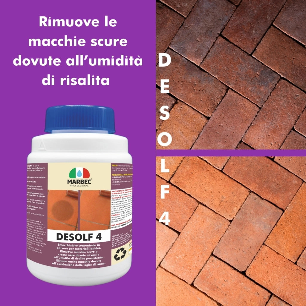 Smacchiatore per materiali lapidei DESOLF4   1KGx4Pz