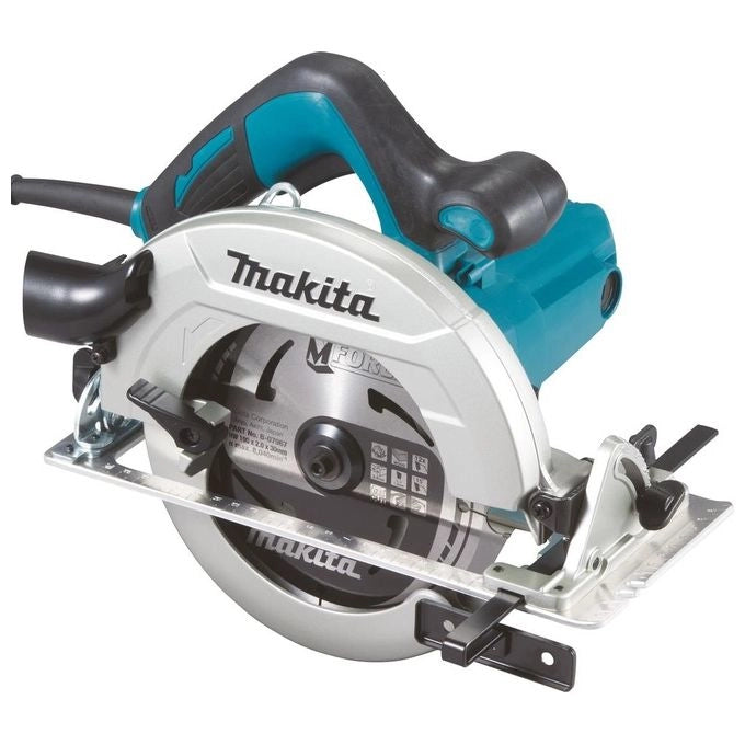 Makita HS7611J Sega Circolare Elettrica 190 mm 1600 W 5500 rpm Taglio 65 mm Base Alluminio Soft Grip con Valigetta Makpac