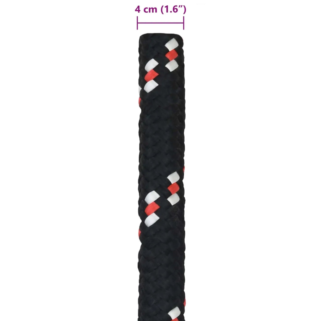 Corda da Barca 4 mm 10 m Nero e Rosso 42029562