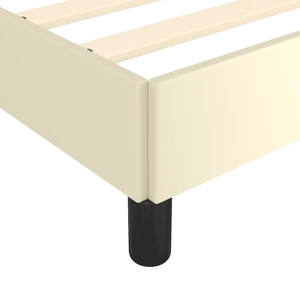 Giroletto con Testiera senza Materasso-Struttura Letto Crema 120x200 cm