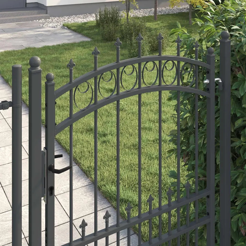 Cancello della recinzione con punte EMMEN 170 x 100 cm 42009005