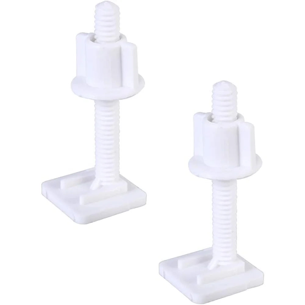 Yardwe 4 pezzi wc cerniera bulloni plastica bianco wc sedile cer