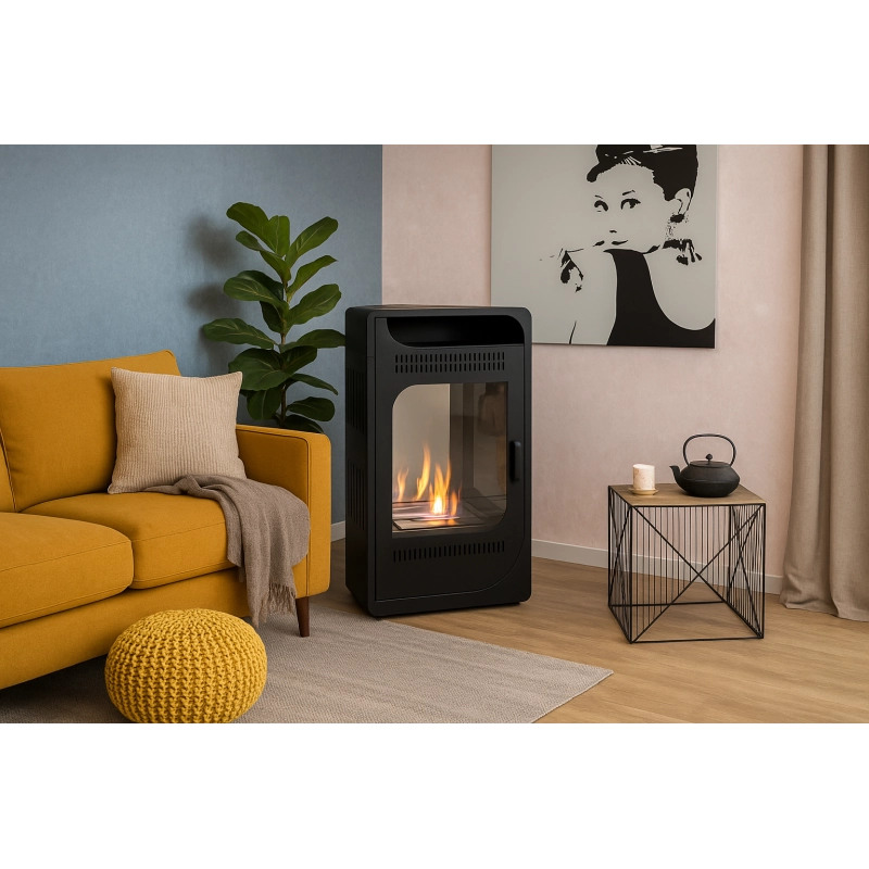 Stufa a bioetanolo Fiammetta ventilata - disponibile in diversi colori