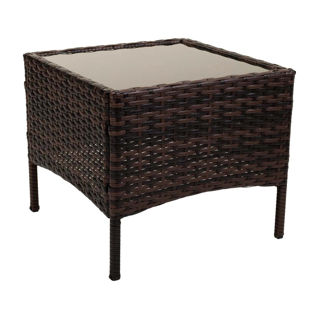 Set tavolo marrone e 2 poltrone