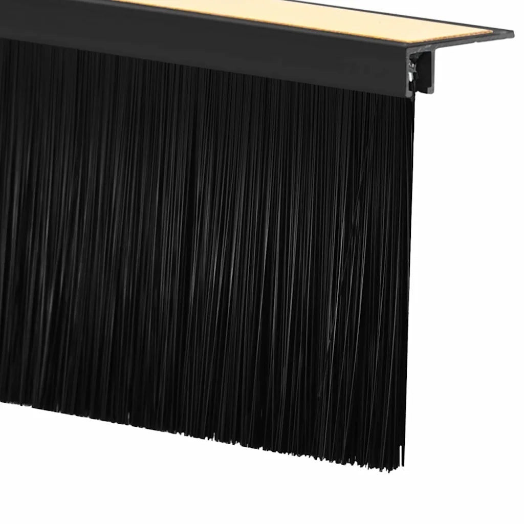 Spazzole per porte autoadesive 12 pz Nero 100 cm CFW2386772