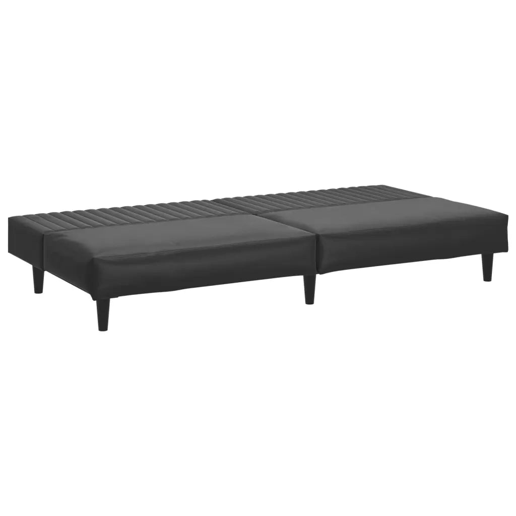 Divano letto | Sof¨¤ letto | Letto singolo a 2 Posti Nero in Similpelle