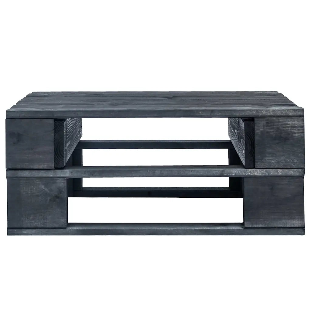 Mobili da Giardino-Ottomana da Giardino Pallet in Legno di Pino Impregnato Nero 941450