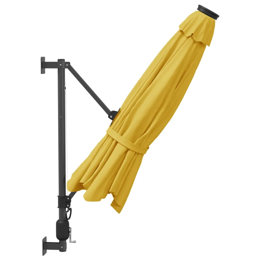 Ombrellone a Parete Giallo 290 cm 362892