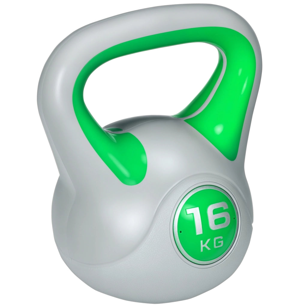 Kettlebell 16 kg ¨C Minimal ¨C Verde, 27x17x31 cm