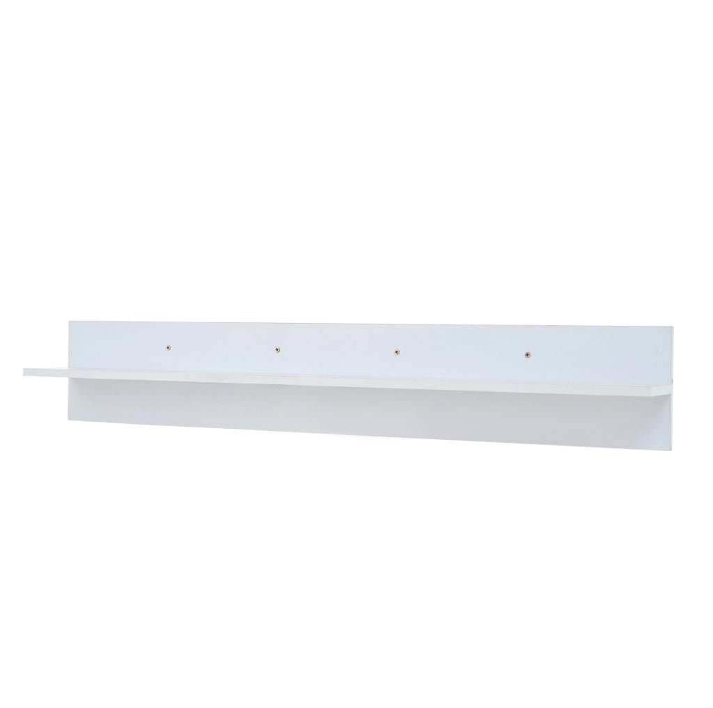 Set mobile TV con LED; 175x39x34 cm; bianco; in pannello truciolare