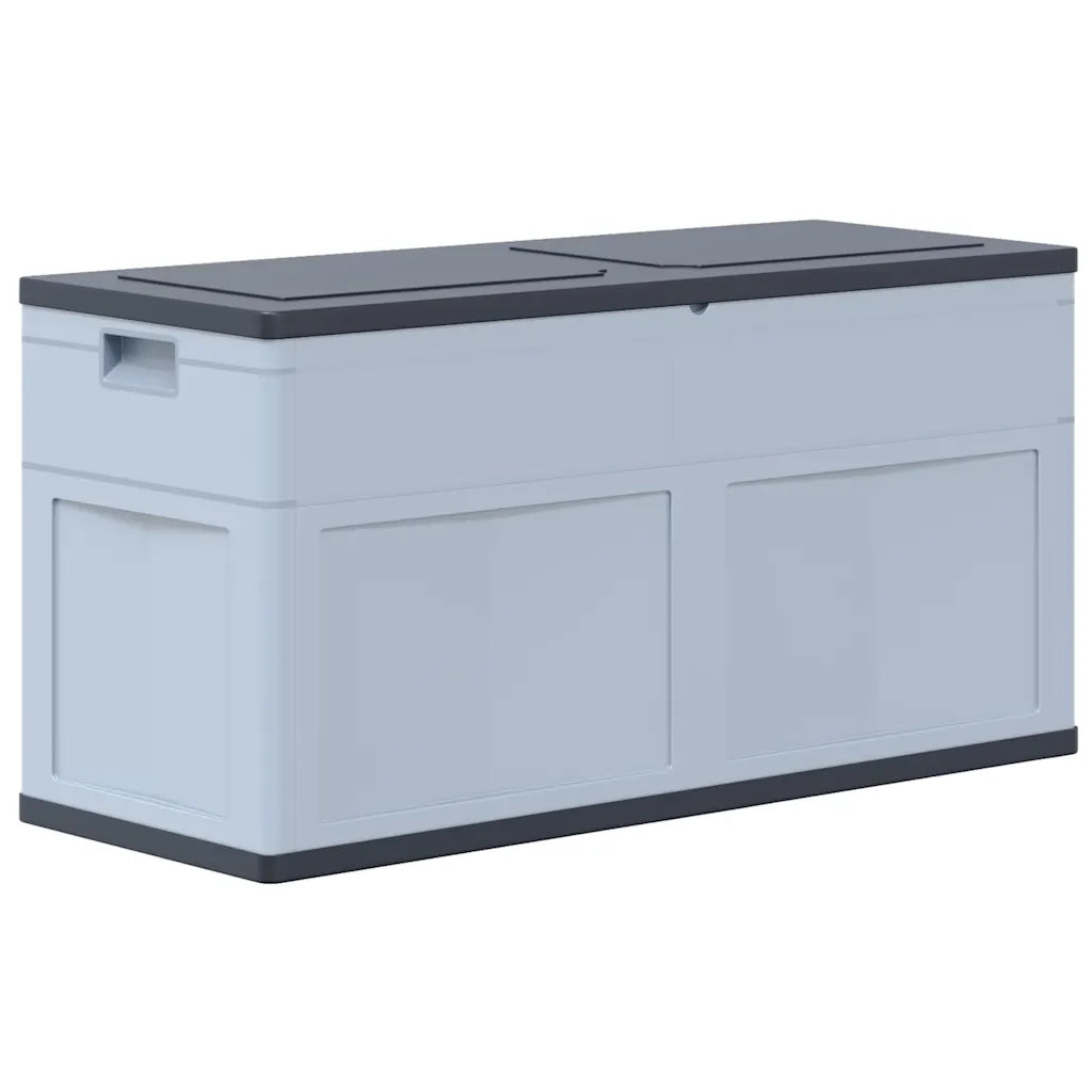 Baule da Giardino 320 L Grigio Nero 45689