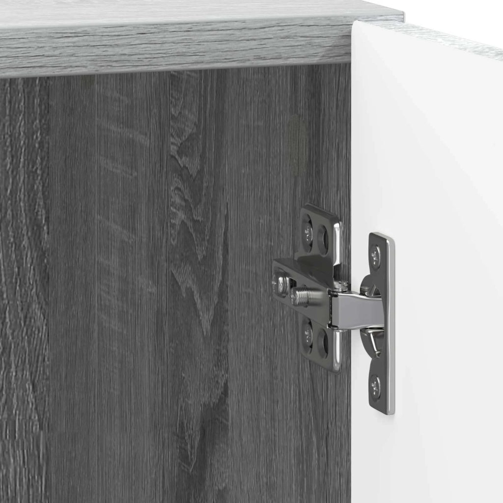 Set di 2 Comodini | Armadio da Notte | Mobiletto da notte Sonoma grigio 43 x 34,5 x 47 cm