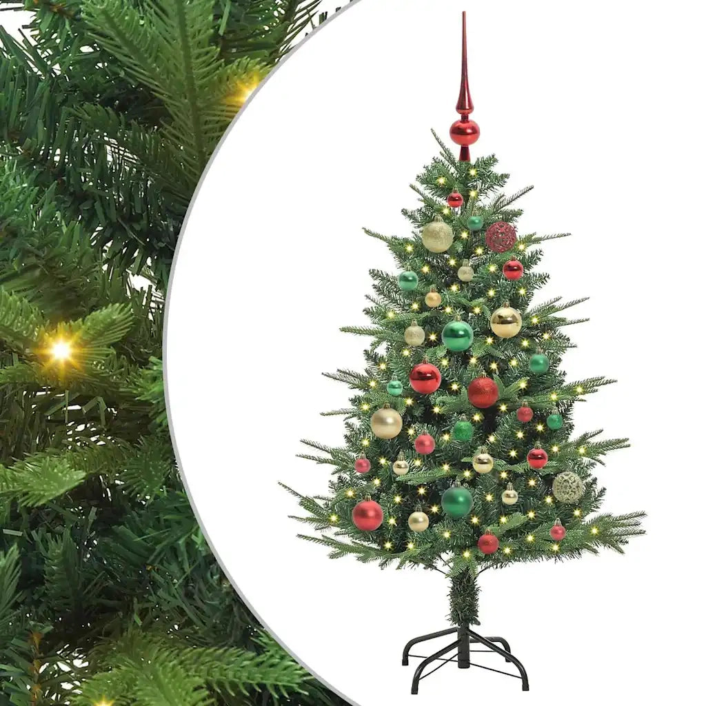 Albero di Natale Artificiale Pre-illuminato con Set di Palline 3395334
