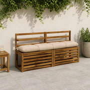 Cuscini per Panchina VIANEN 2 pz 100% Poliestere Crema 952773