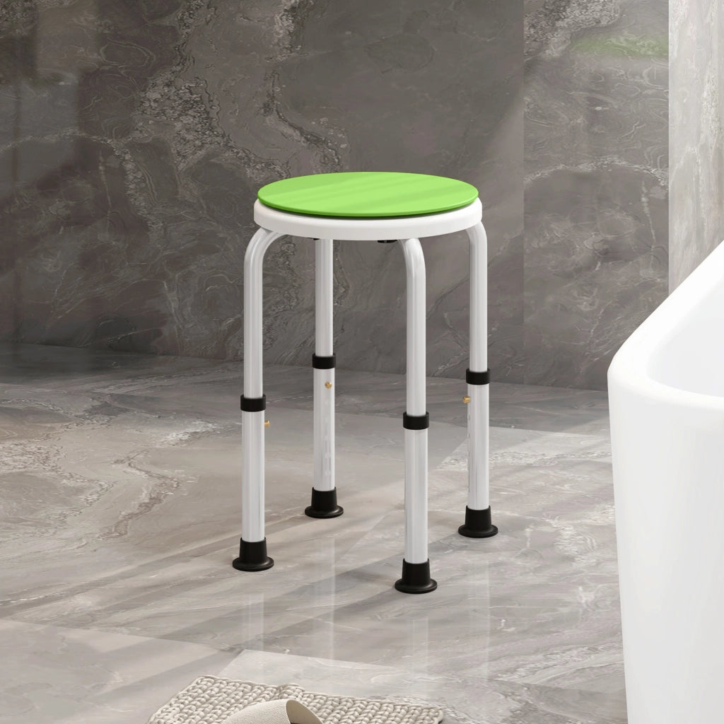 Sgabello da doccia girevole 360¡ã ¨C Xylo ¨C alluminio antiscivolo altezza regolabile