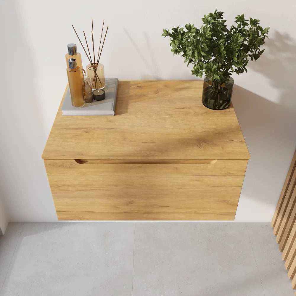 Cassettone scorrevole 60cm rovere chiaro chiusura soft-close | Bako