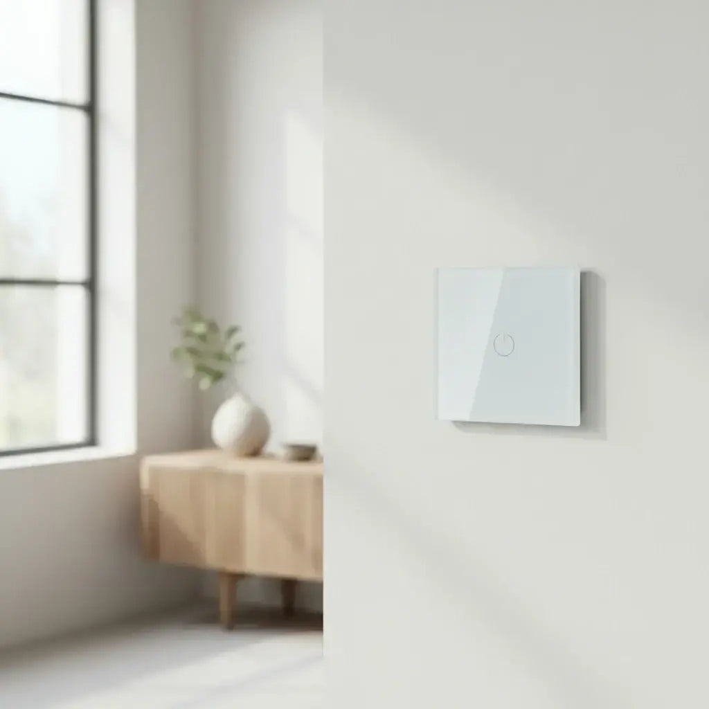 Interruttore Touch WiFi 1 Via Compatibile con Amazon Alexa e Google Home Bianco – V-TAC