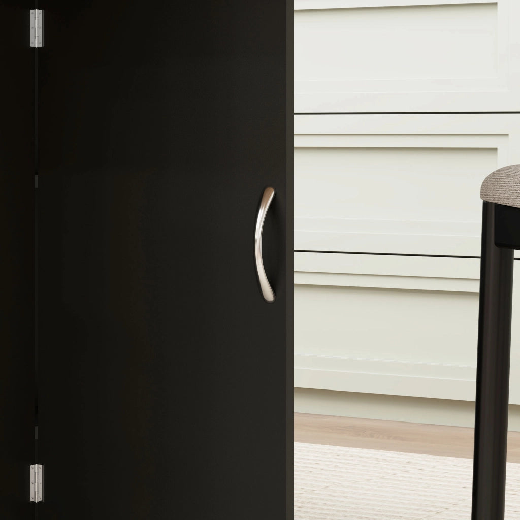 Tavolo Pieghevole per Pranzo con Ruote ¨C zephmum ¨C Rovere e Nero 140x75x74cm
