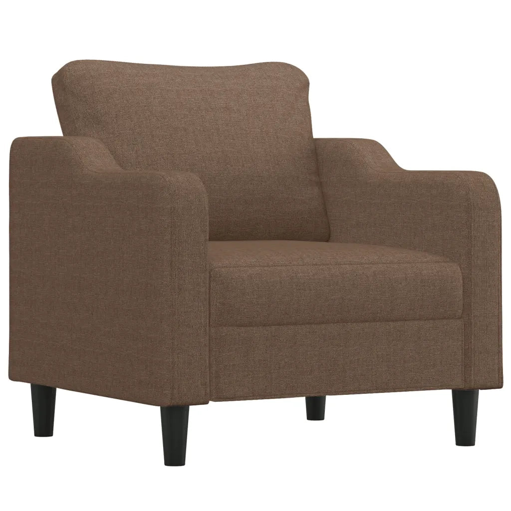 Poltrona Marrone 60 cm in Tessuto 359346