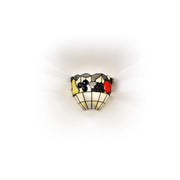 Applique Tiffany Vetro Multicolor Chiaro 1 Luce E27