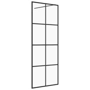 Box doccia con vetro ESG trasparente 80 x 195 cm nero 02_0002154