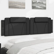 Cuscino Testiera-Cuscino per Testiera Viana Nero 183 cm in Similpelle