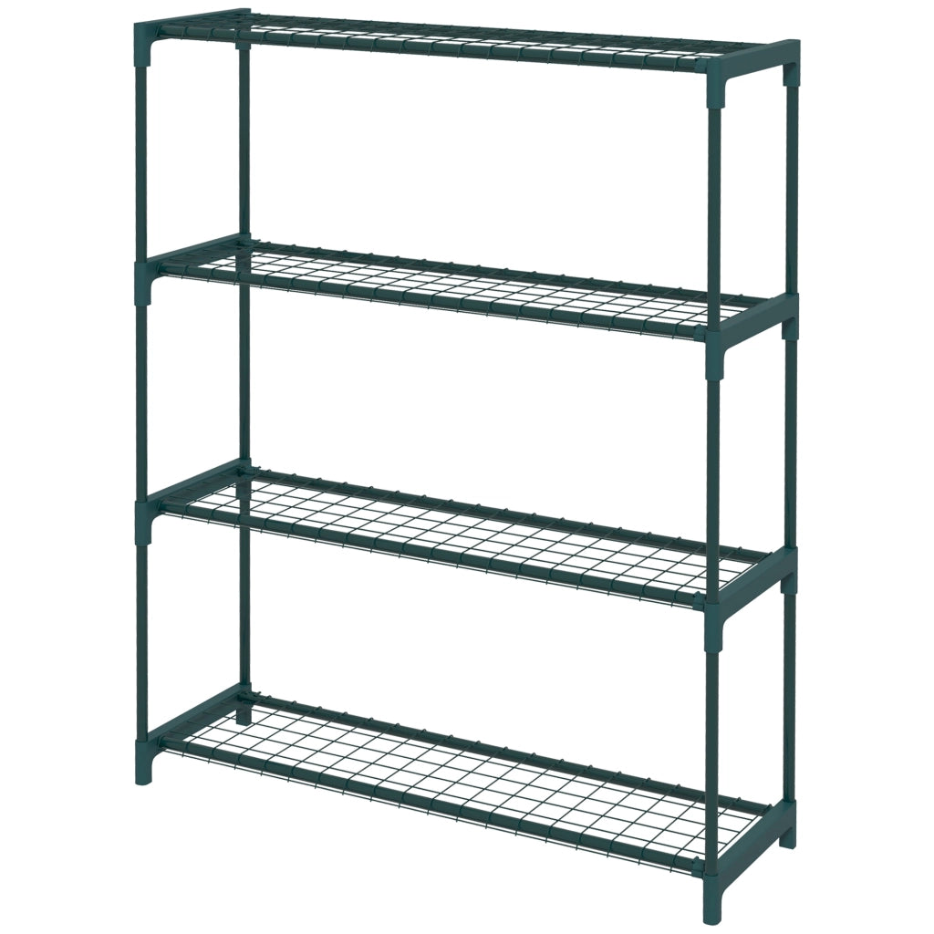 Portapiante 4 livelli ¨C zephmum ¨C acciaio verde 89x28x107 cm