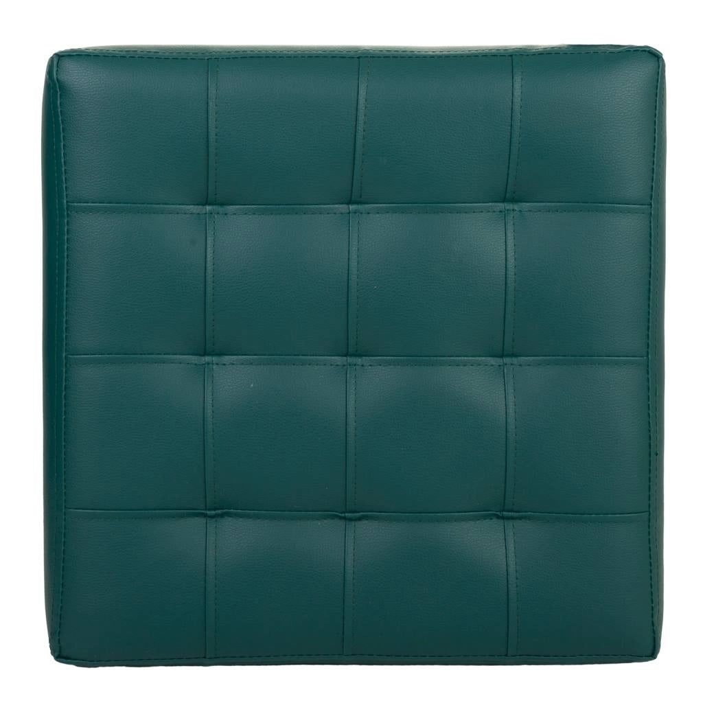 Sgabello imbottito verde 40x40x38h