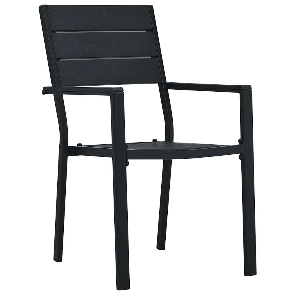 Set da Pranzo per Giardino 5 pz Nero 3379143