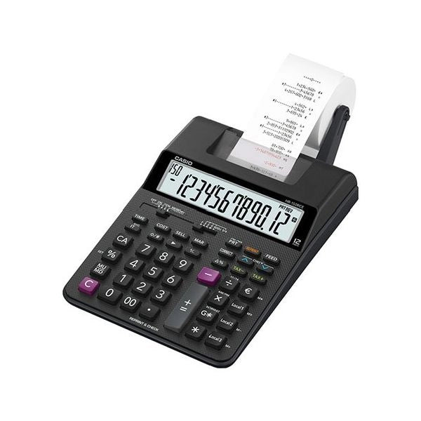 Calcolatrice casio hr 150rc hr series printing calculator black