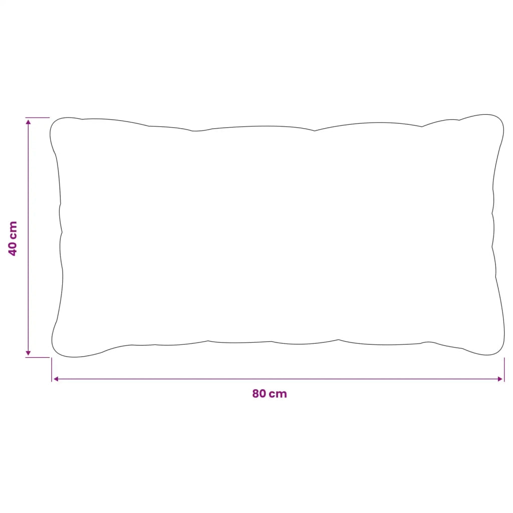 Federa 2 pcs HEERLEN Nero 40 x 80 cm Velluto 909826