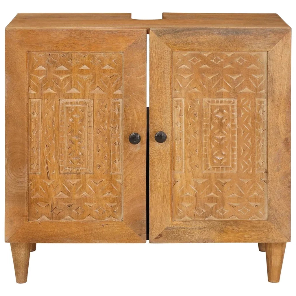 Mobile da Bagno | Armadio da bagno con porta Marrone Chiaro 62 x 33 x 58 cm