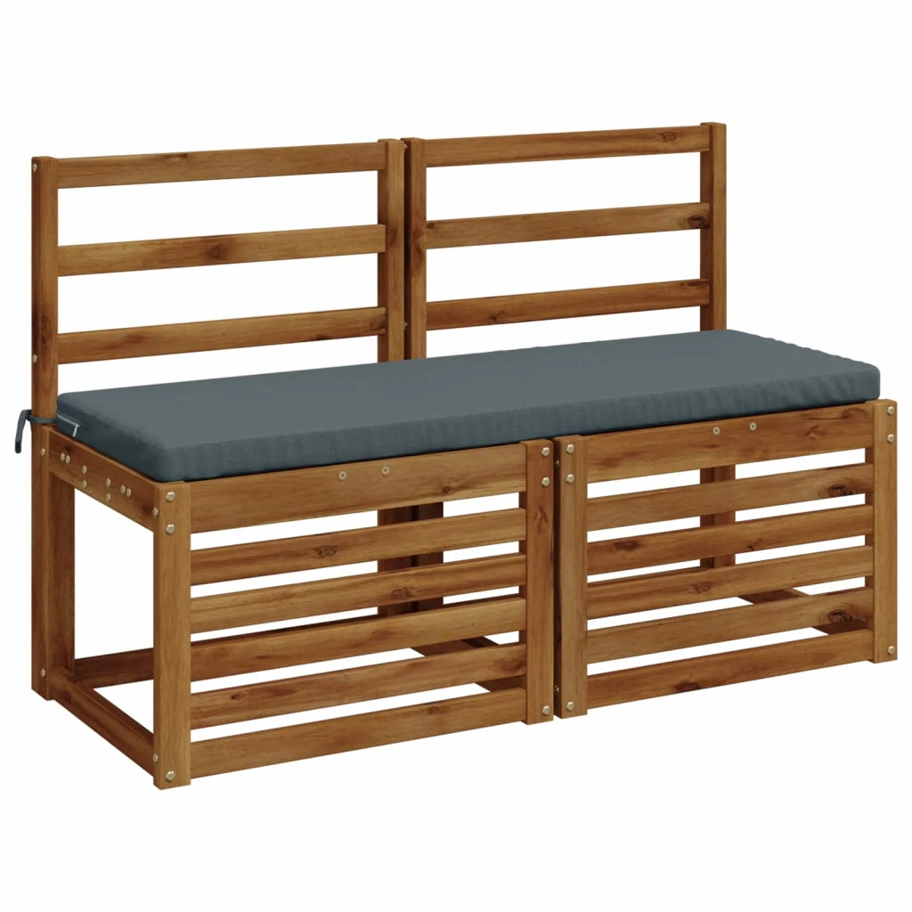 Cuscini per Panchina a 2 Pezzi SOEST 2 pz 100% Poliestere Blu 948743