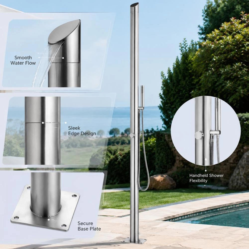 Garden Shower 220 Cm Stainless Steel