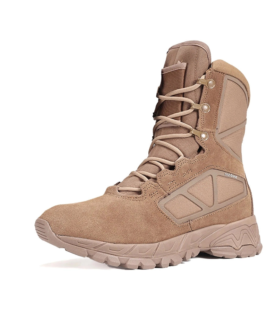 LEOPARD - Stivale Militare Professionale con Cerniera | Ultra Leggero | Antiscivolo