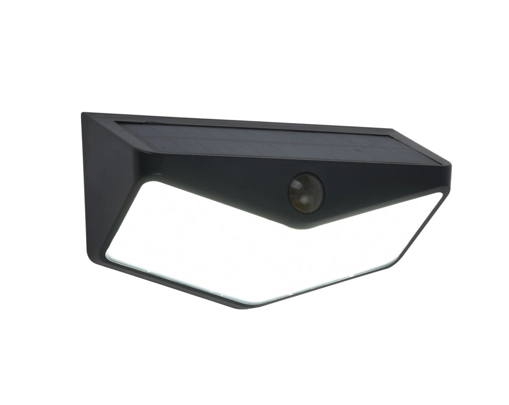 Applique da esterno solare LED PIR nera LUTEC WINGS