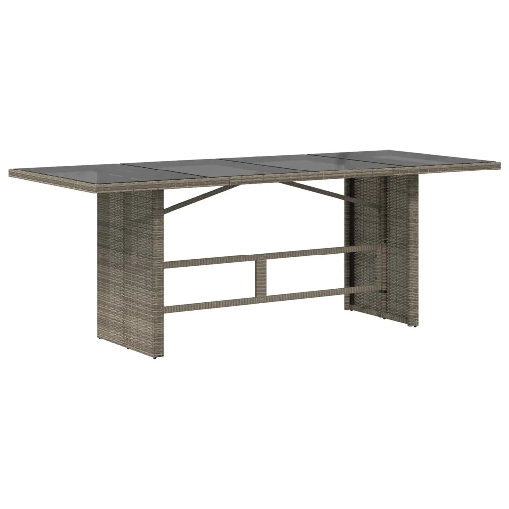 Set da pranzo per esterni 9 pz Grigio polyrattan 3448951