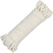 Corda Macramé 6 mm - Fatto a Mano con Filo di Cotone - Corda Spessa per Attività di Ricamo - Supporto per Parete/Supporto per Piante - Sostenibile/Sicuro - 20 m