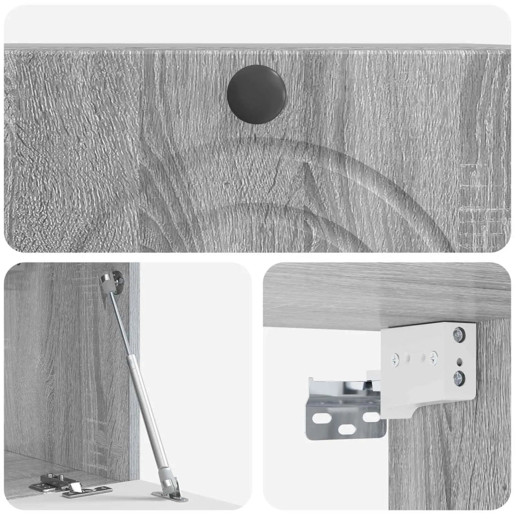 Mobile Porta TV da Muro Grigio Sonoma 59,5 x 31 x 30 cm 898201