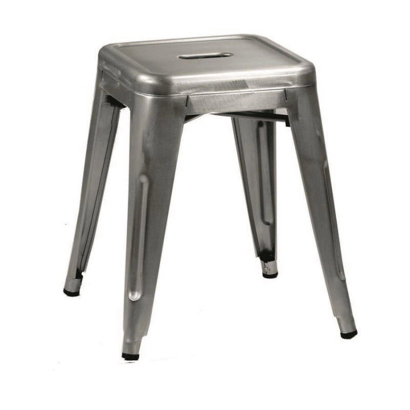 Sgabello ferro bristol galvanizzato cm 39x39h45
