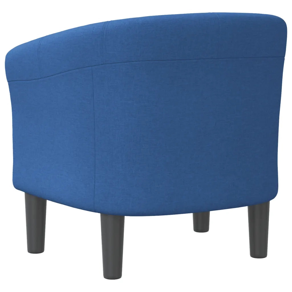 Poltrona-Divano Sedia Cabriolet Blu in Tessuto