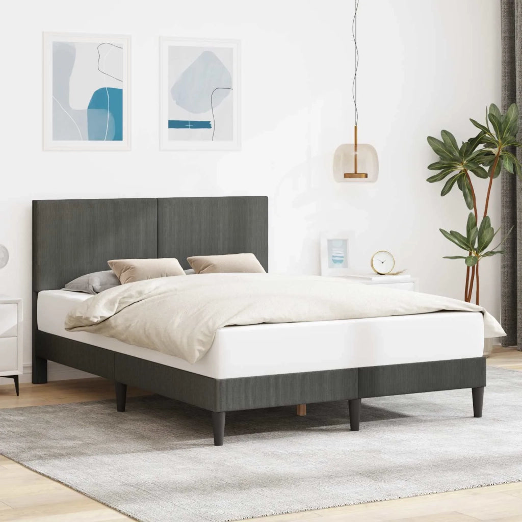Struttura del letto Grigio Scuro 120 x 200 cm Tessuto in Cords 42027725