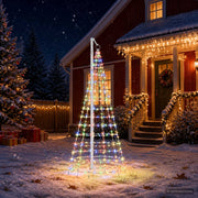 Luci per albero di Natale con picchetti e asta per bandiera 3468886