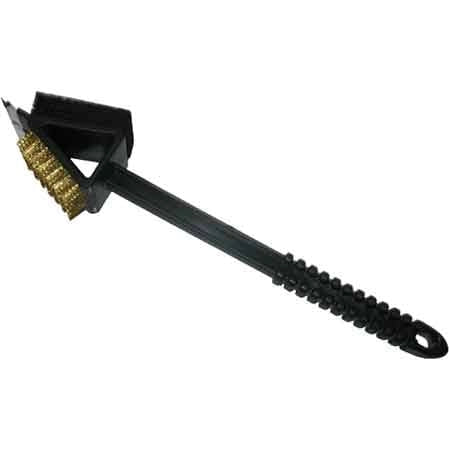 SPAZZOLA DOPPIA PER BARBECUE 36 cm