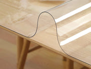 Tovaglia Trasparente Spessa Pellicola Cristallo Pvc Protettiva Antimacchia Proteggi Tavolo - 100x380 Cm
